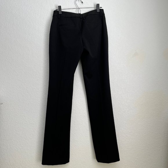 Express Editor Barely Boot Low Rise Pant, Supersoft Twill, Black, Size 2R - Picture 3 of 6